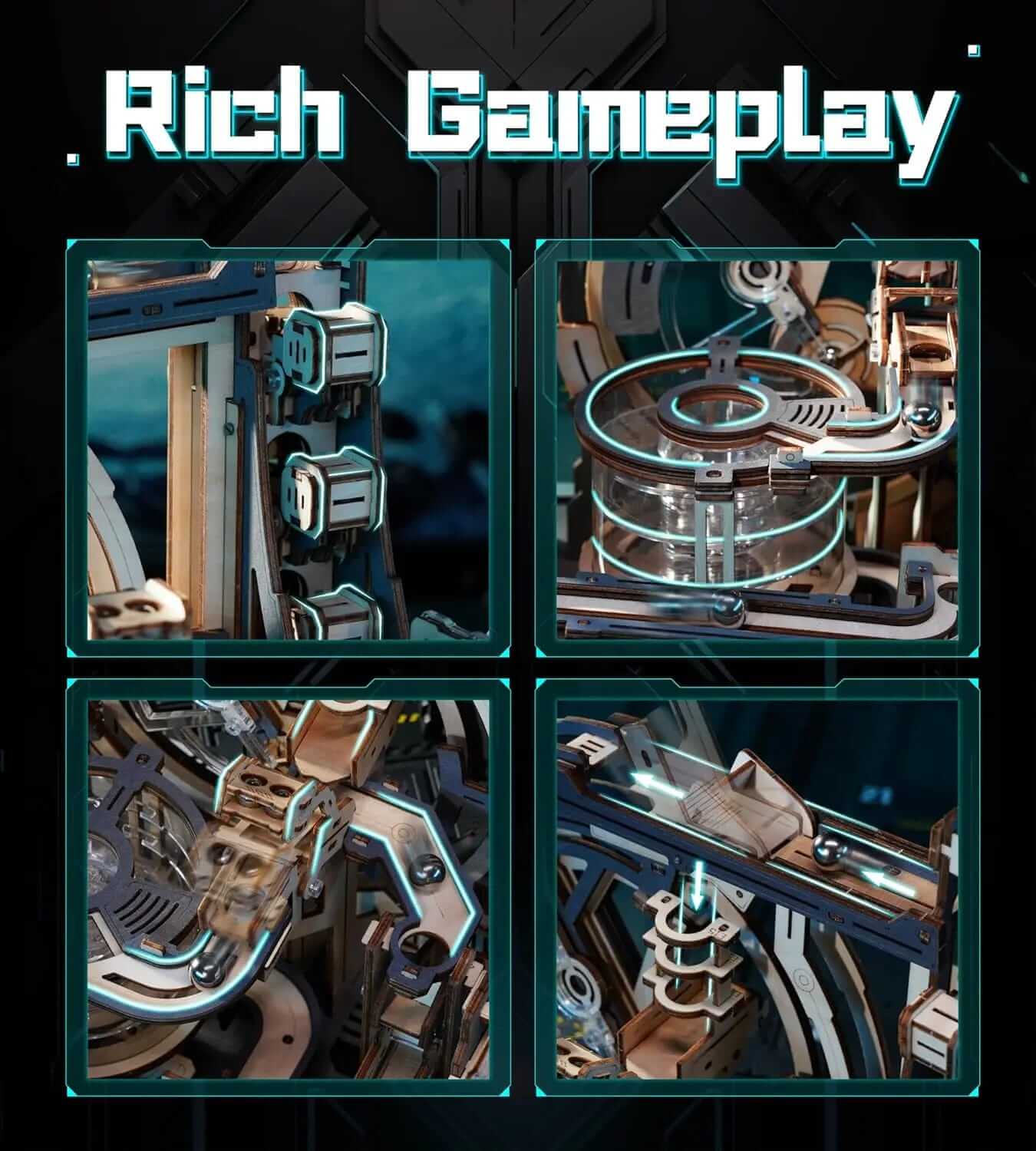 Robotime Rokr Wooden Model Kit β Electric 3D Puzzle for Creative Building and Brain Teasers