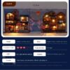 Book nook doll house miniature kit for anime lovers and collectors