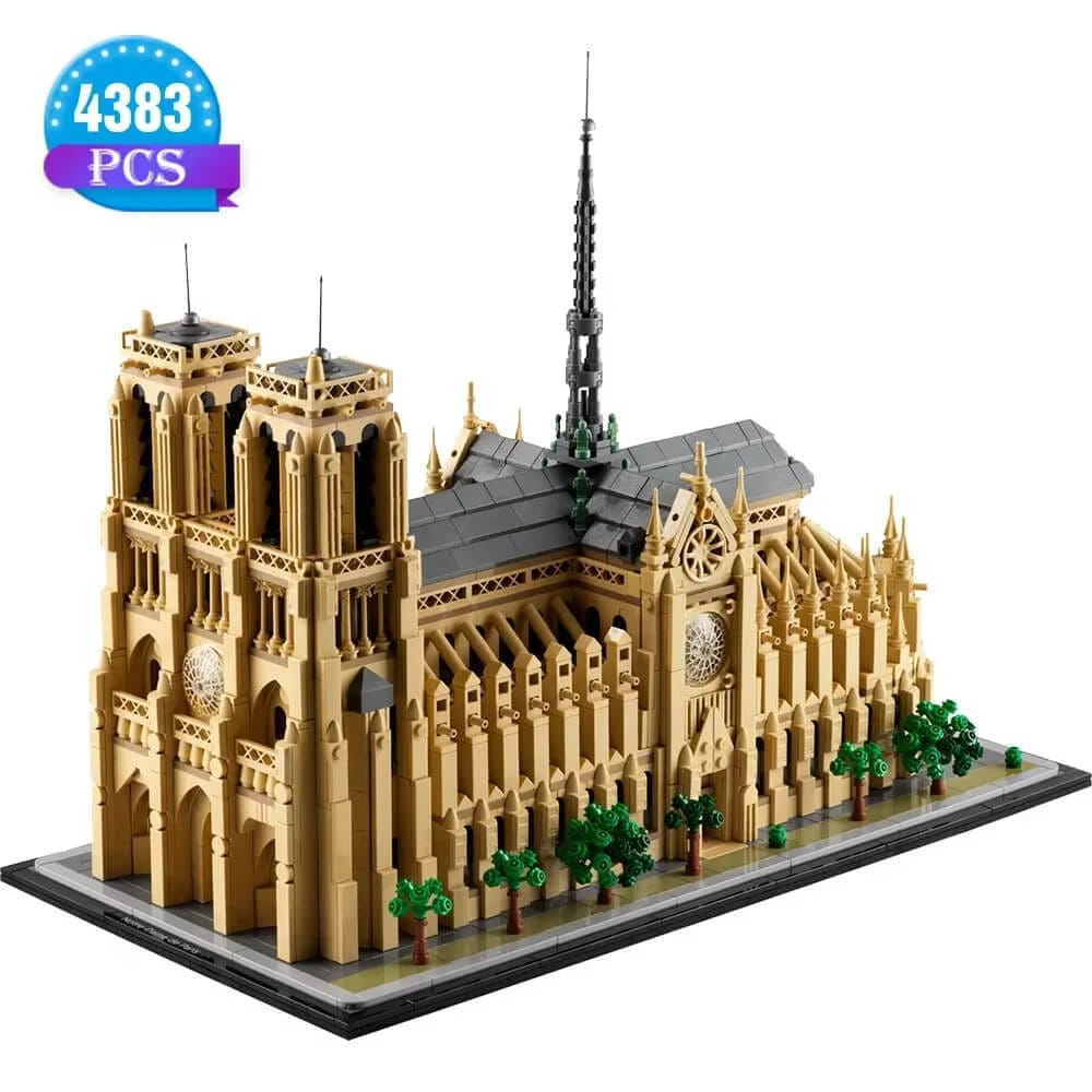 Educational DIY Notre-Dame model kit for architecture enthusiasts and hobbyists