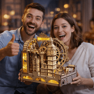 London themed 3D wooden DIY puzzle home decoration